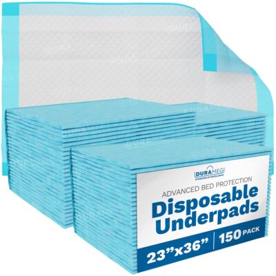 pack of 150 disposable incontinence bed pads
