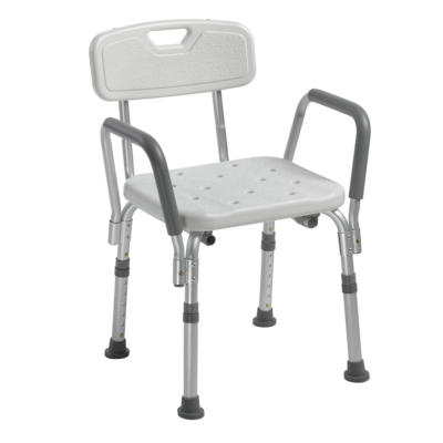 shower chair with arms and back